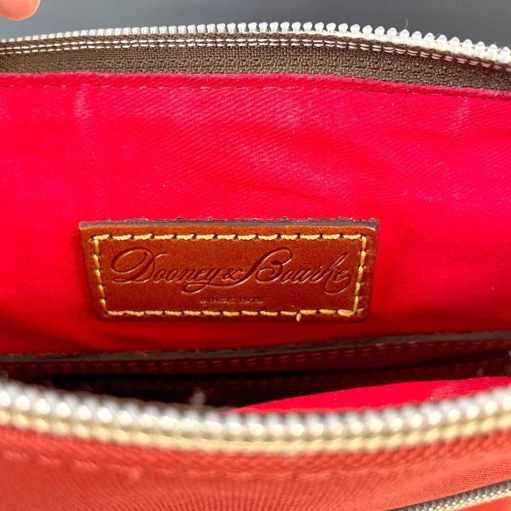Dooney & Bourke rust nylon and leather crossbody bag - Picture 12 of 13